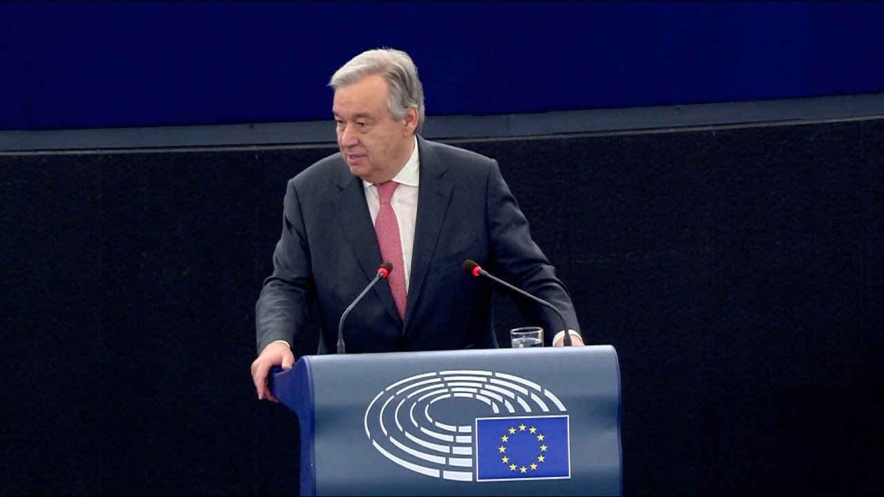 Ant&oacute;nio Guterres (UN Secretary-General) at the European Parliament (Plenary session, 17 May 2017)
