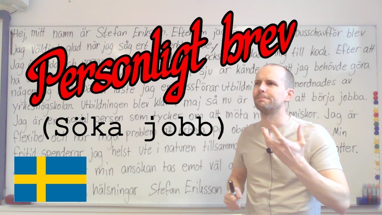 Personligt brev (söka jobb) SFI