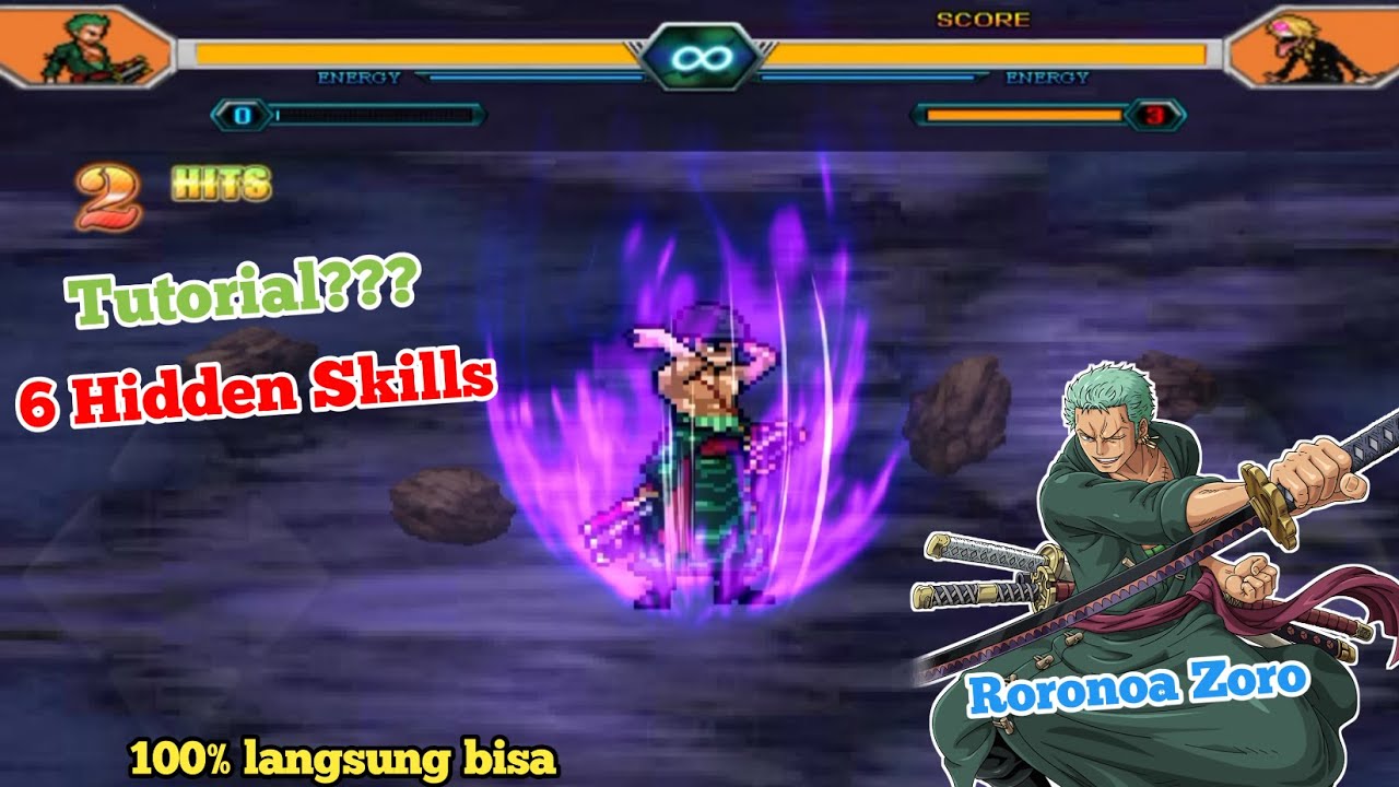[TUTORIAL] 6 Hidden Skills Zoro Best Edition BVN, Bleach VS Naruto 3.3 android, Best One Piece Game