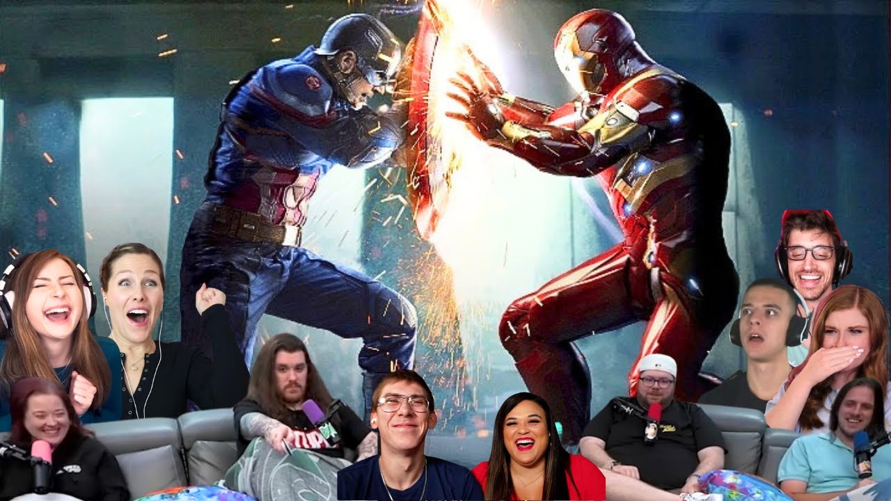 Captain America Civil War Final Fight - FIRST TIME REACTIONS