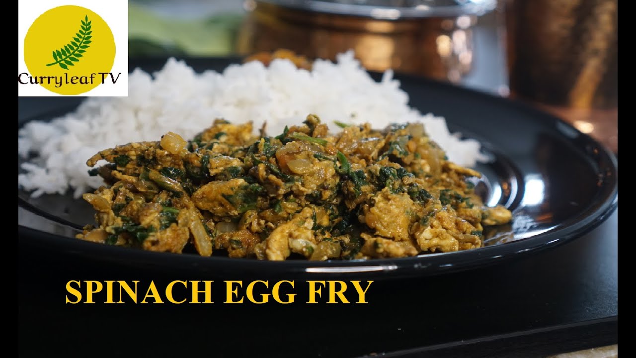 Spinach Egg Bhurji | Spinach Egg Fry | Curry Leaf TV