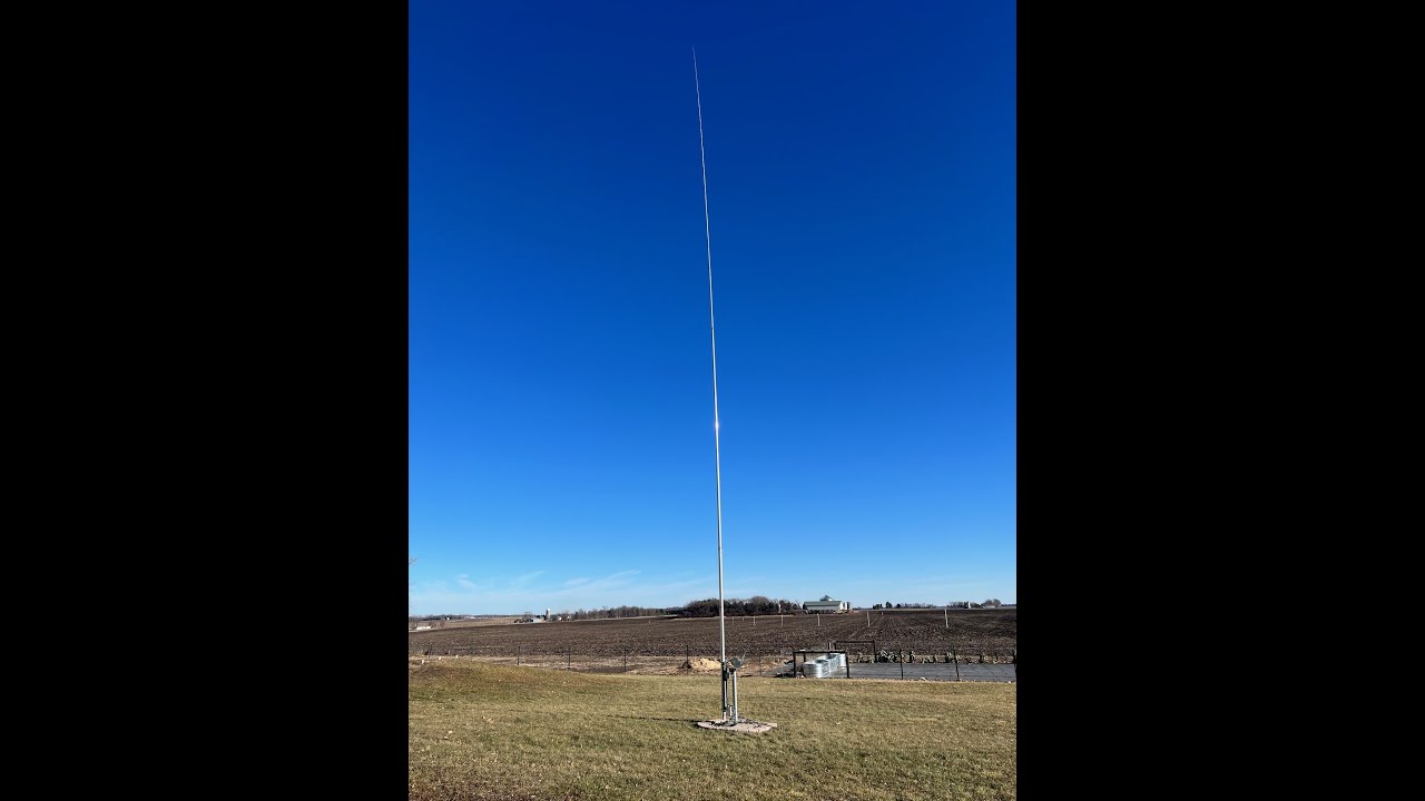 Полноразмерная четвертьволновая вертикальная антенна DXE-7580FS-VA-2 длиной 75/80 метров от DX Engineering