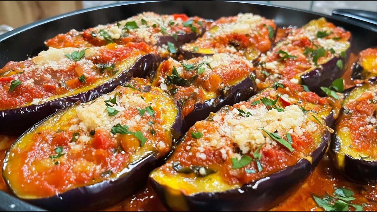 Одна сковорода, одно сказочное средиземноморское блюдо из баклажанов! ТОП-вкусный рецепт!