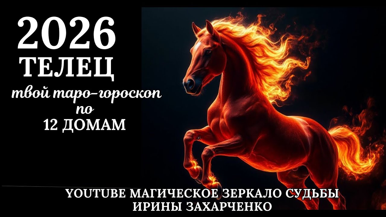 ТЕЛЕЦ 2026. Твой таро-гороскоп по 12 ДОМАМ ГОРОСКОПА.