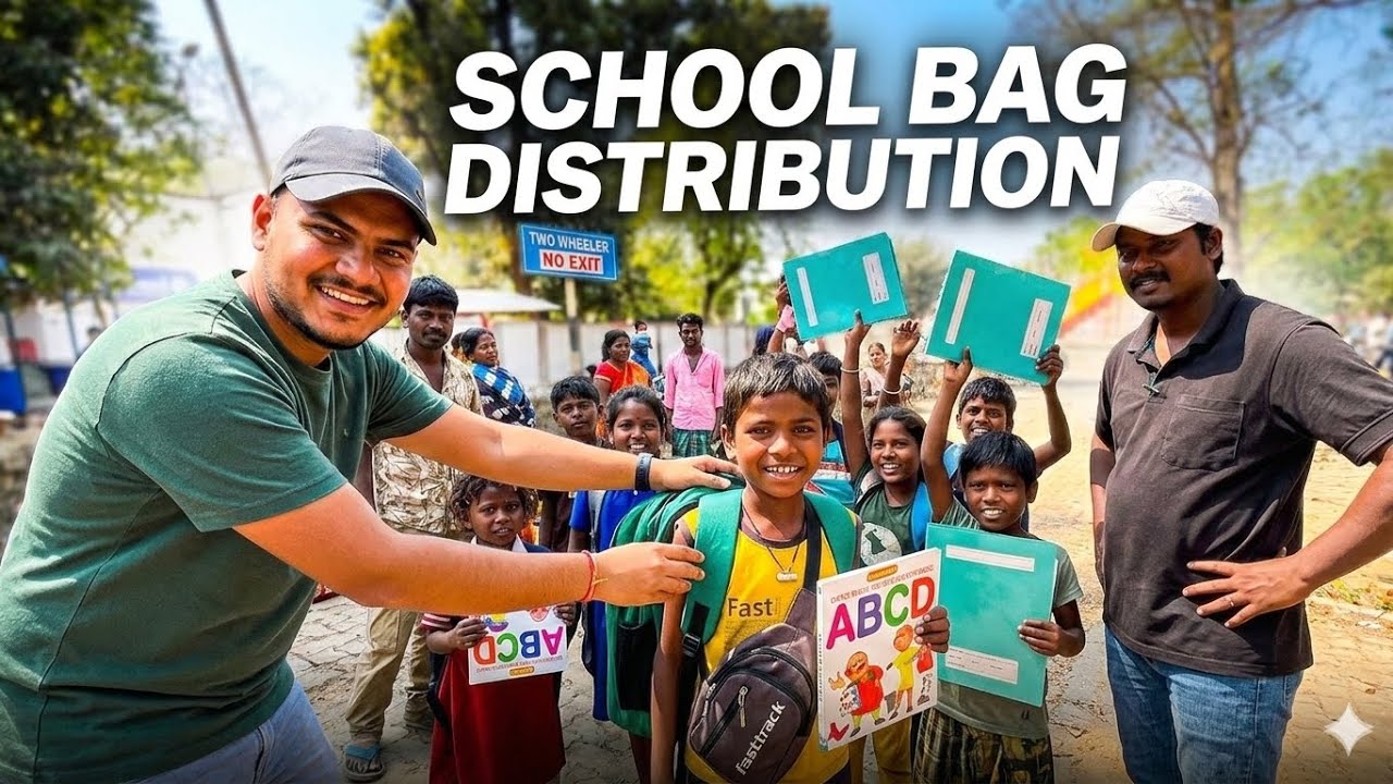 We Gave FREE School Bags To 10 Kids! 