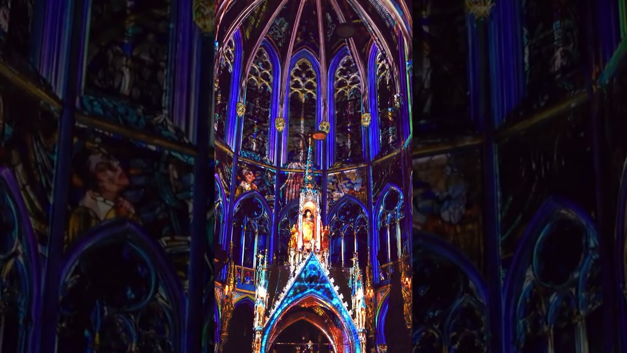 This Church Turned Into a RAVE?! Insane Light Show! #hiddengems #travel2024 #ExploreTheWorld