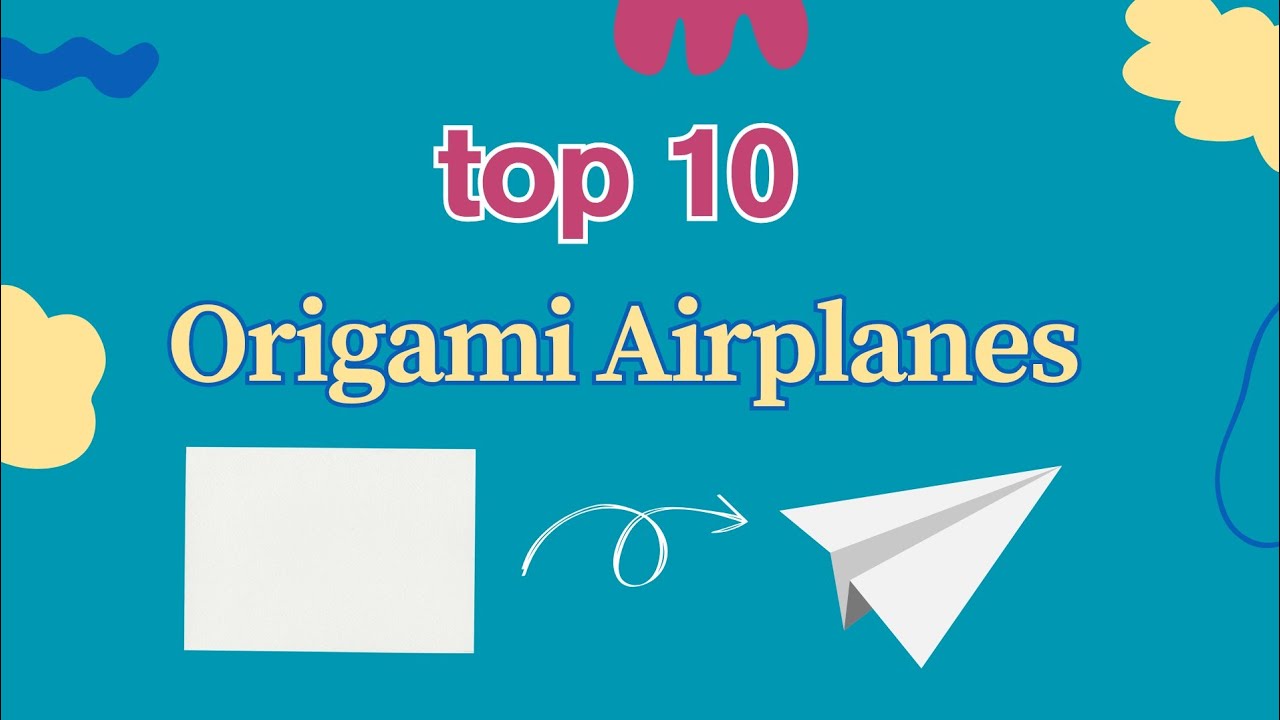 PAPER AEROPLANE | TOP 10 ORIGAMI AIRPLANES EASY | PAPER PLANES THAT FLY FAR | KIDS CRAFTS