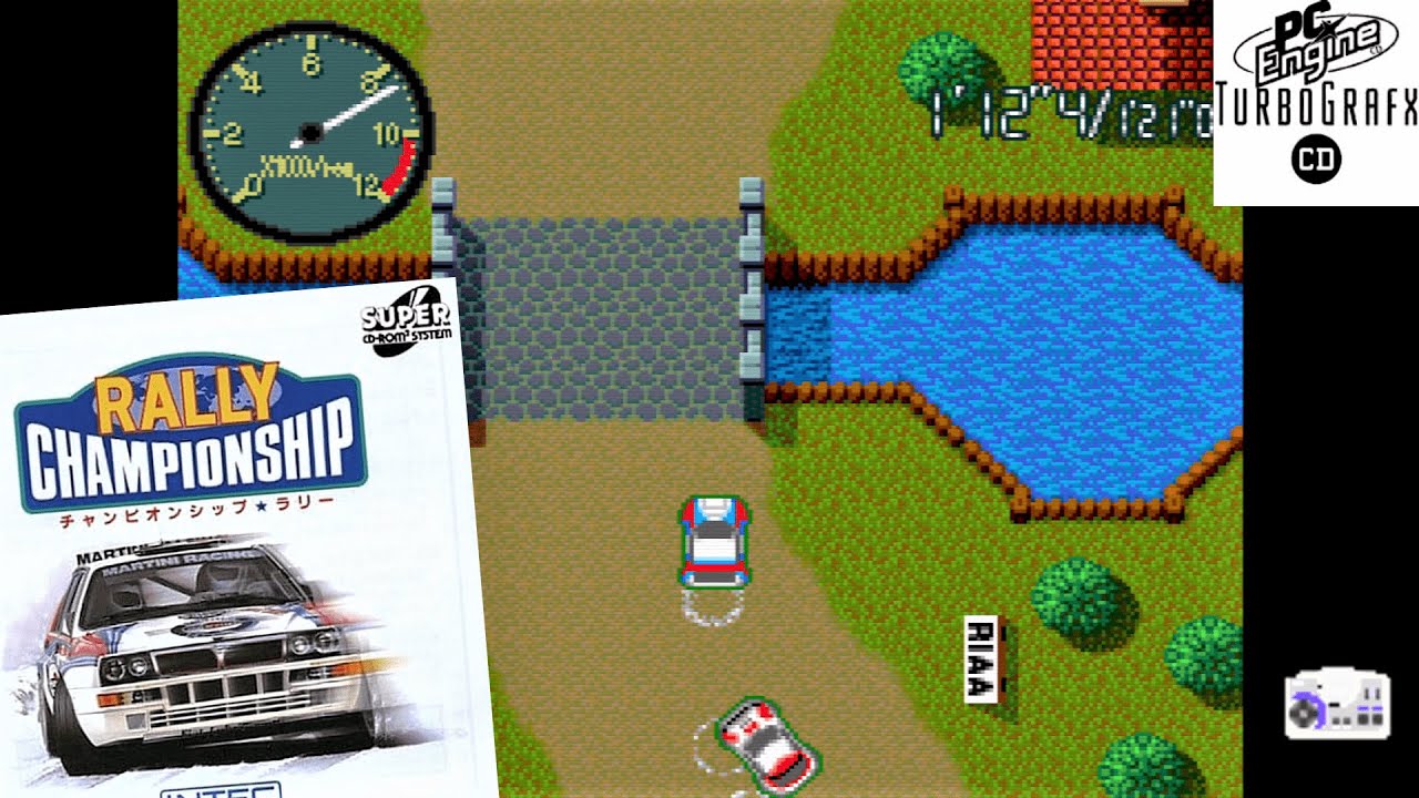 Rally Championship (1993) TurboGrafx-CD / SUPER CD-ROM&sup2; Gameplay in HD (Ootake)