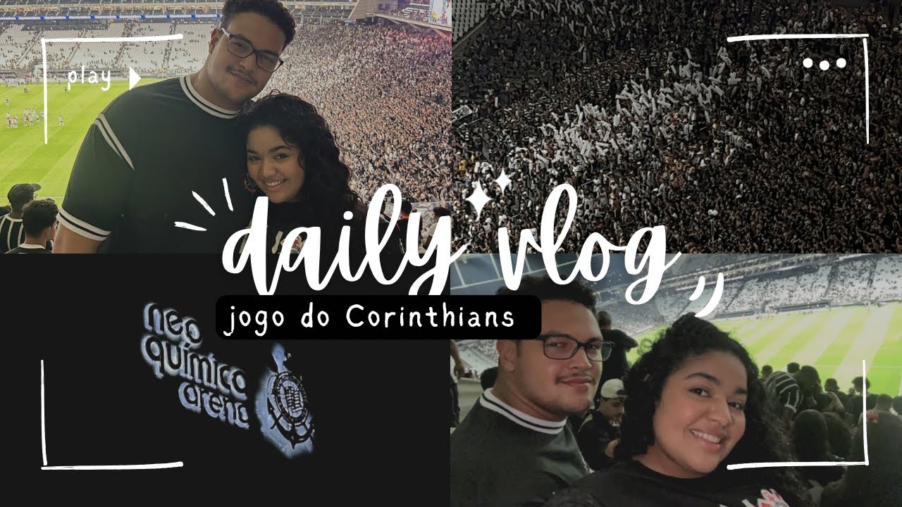 Fui ao jogo do CORINTHIANS pela PRIMEIRA VEZ!! 🤍🖤#11 