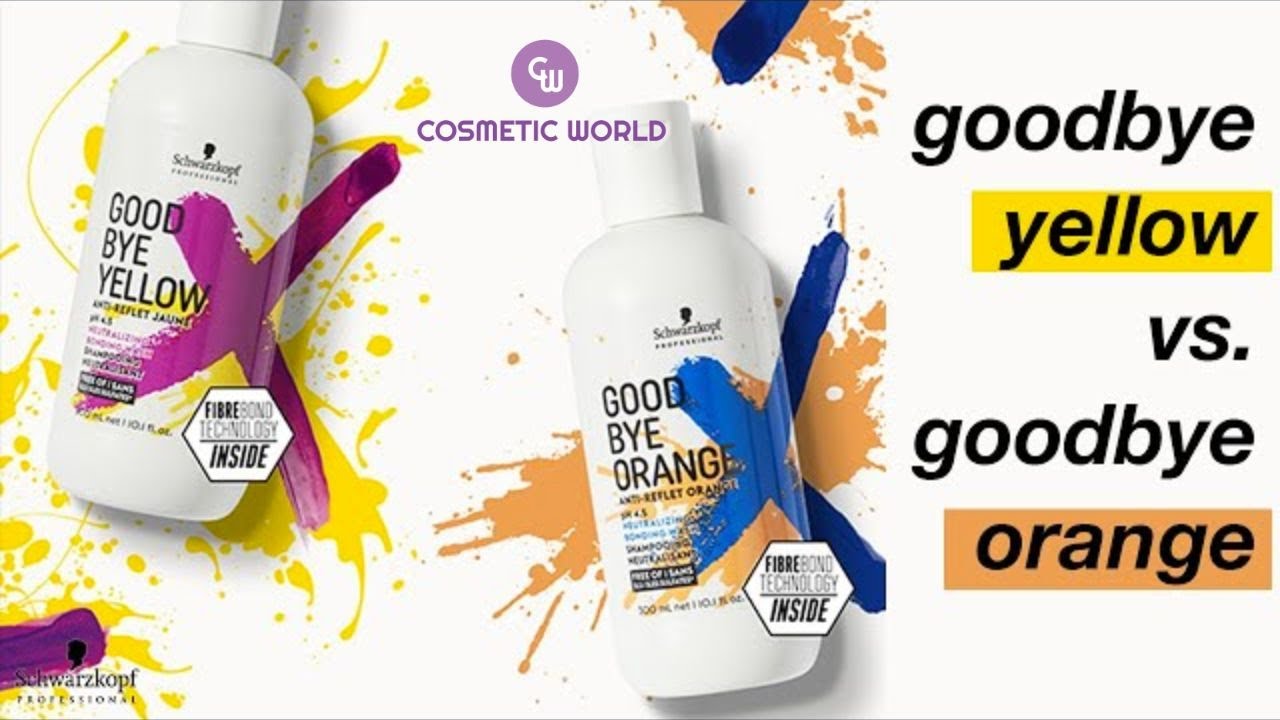 Is there a difference between 🍊 Goodbye Orange & 🍋 Goodbye Yellow    Schwarzkopf Professional