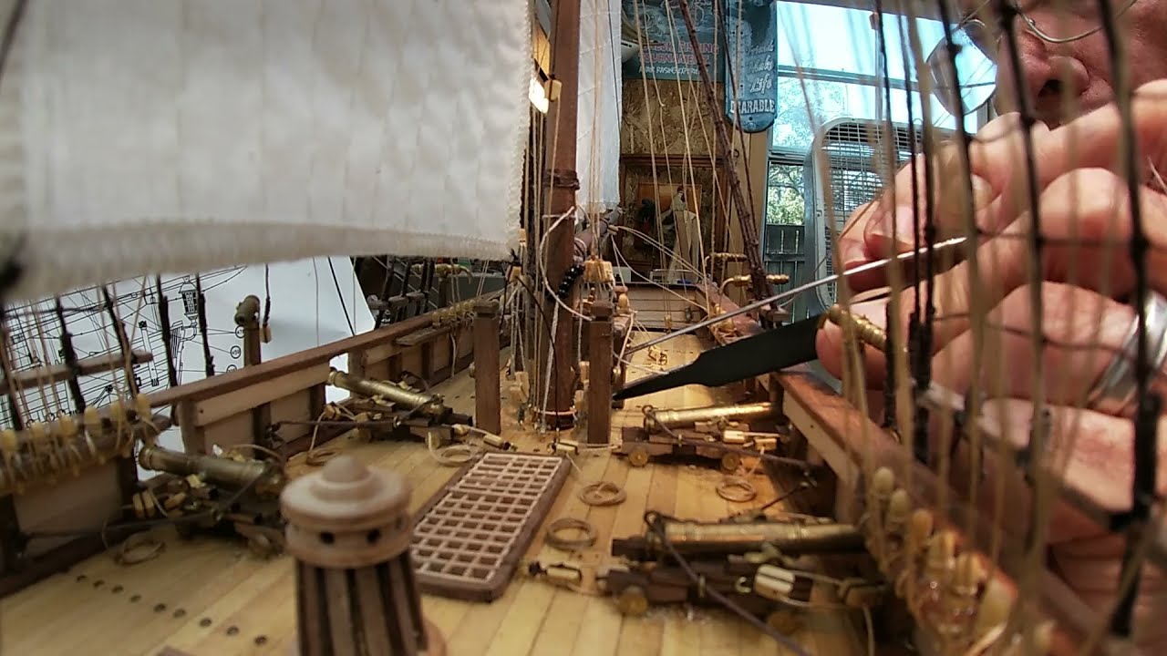 Wooden Model Ship HMS Bounty build part 55