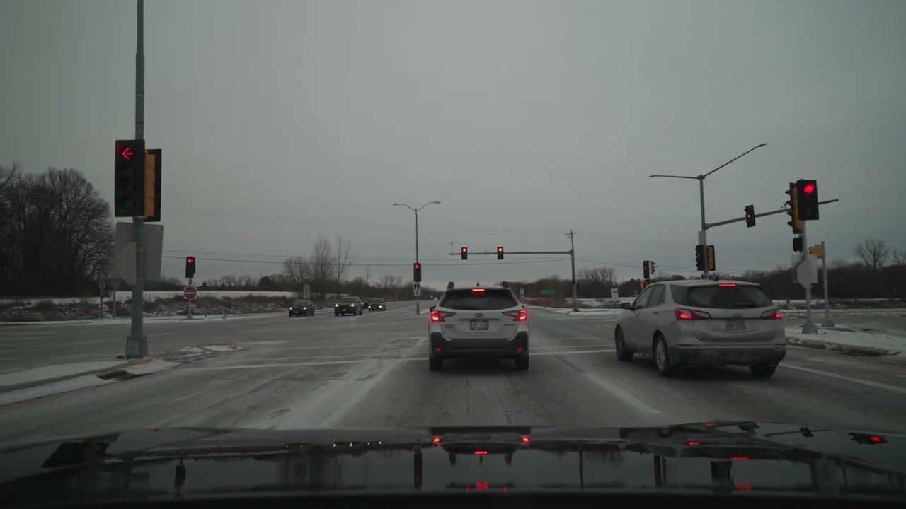 Mount Pleasant to Kenosha 4K Wisconsin POV ASMR Drive (No Talk, No Music)