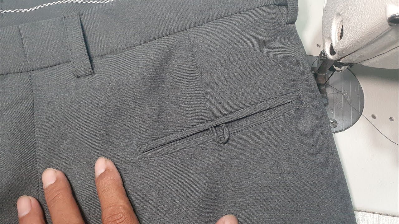 cara membuat saku bobok celana sopan tekhnik tailor