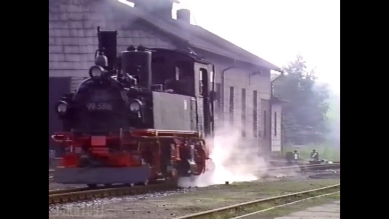 Sonderzugfahrten mit 2x IV K auf der Fichtelbergbahn im Juli 1991
