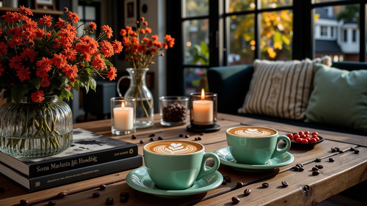 Spring Jazz Cafe Vibes ☕ Cozy Coffee Shop Jazz & Relaxing Morning Piano Music