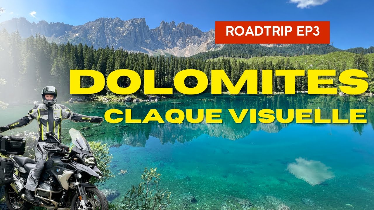 Découverte des Dolomites à moto, une CLAQUE VISUELLE 🤩 - ROADTRIP EP3