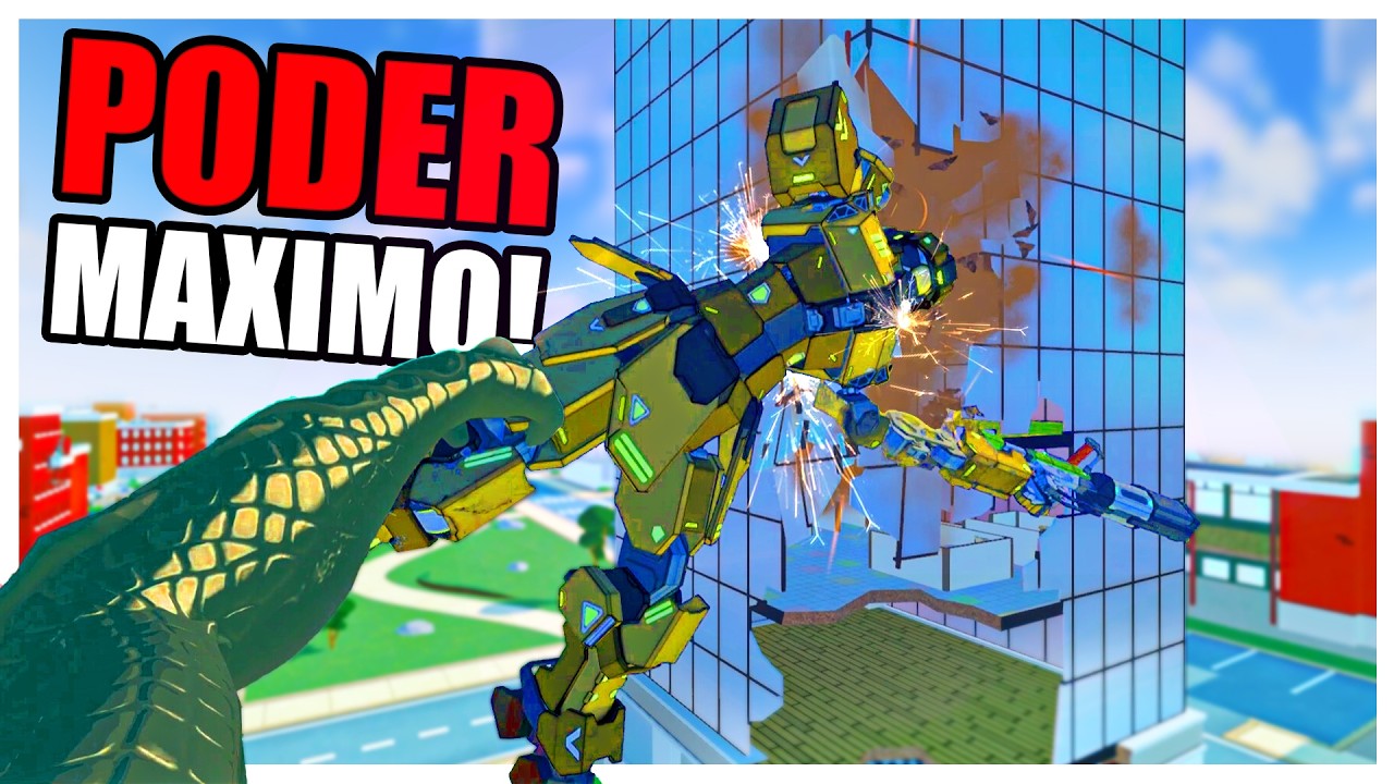 Virei KAIJU LEVEL 100! contra TODOS OS MECHAS NUCLEARES no Monster: Titan’s Playground