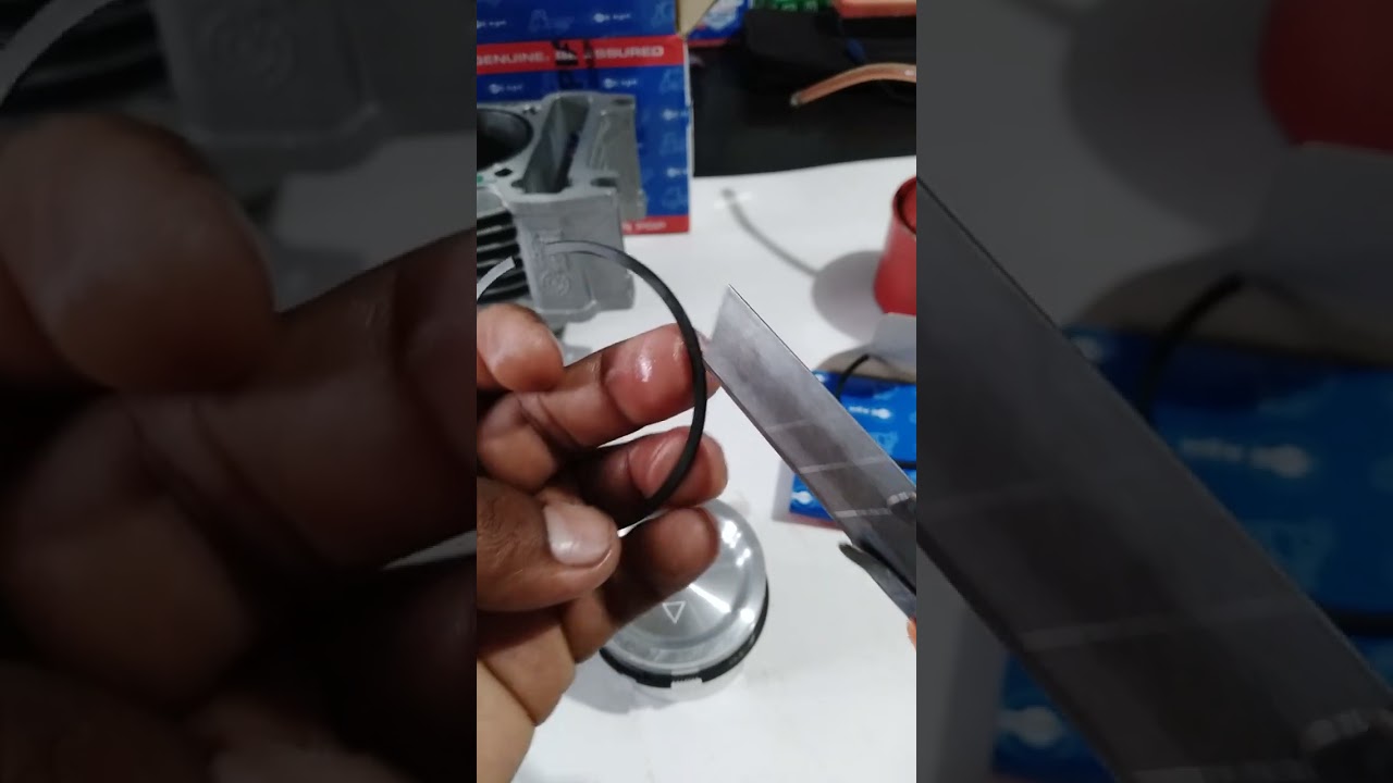 Como colocar los anillos en el piston del piaggio ape city