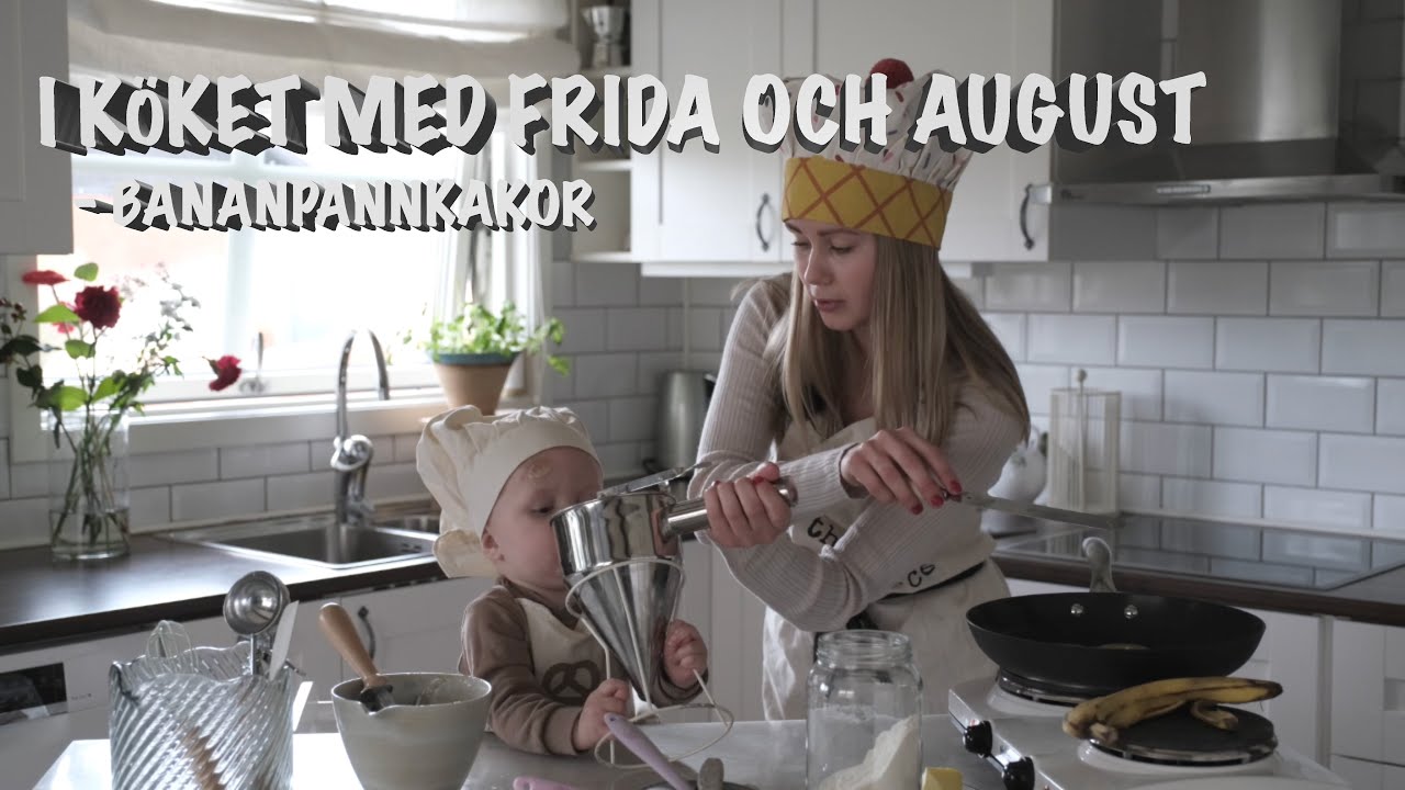 I köket med Frida & August - BANANPANNKAKOR