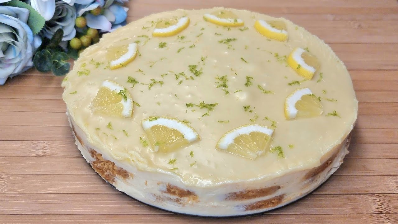 Δροσερό Γλυκό Ψυγείου σε 10'🍋 Χωρίς μίξερ και χωρίς Ψήσιμο🎉Ότι πιο εύκολο Carlota de Limon recipe