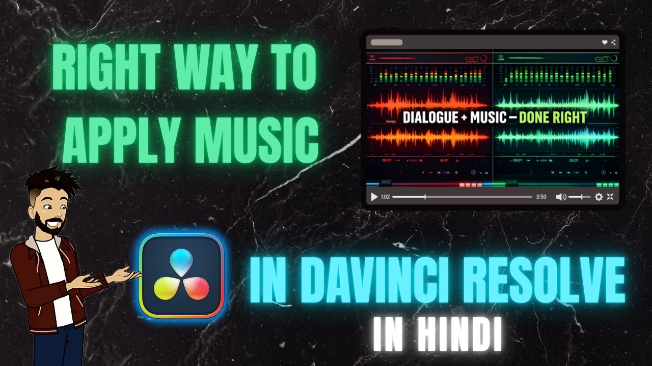 This Is How You Apply Background Music in DaVinci Resolve in Hindi (Proper Way)