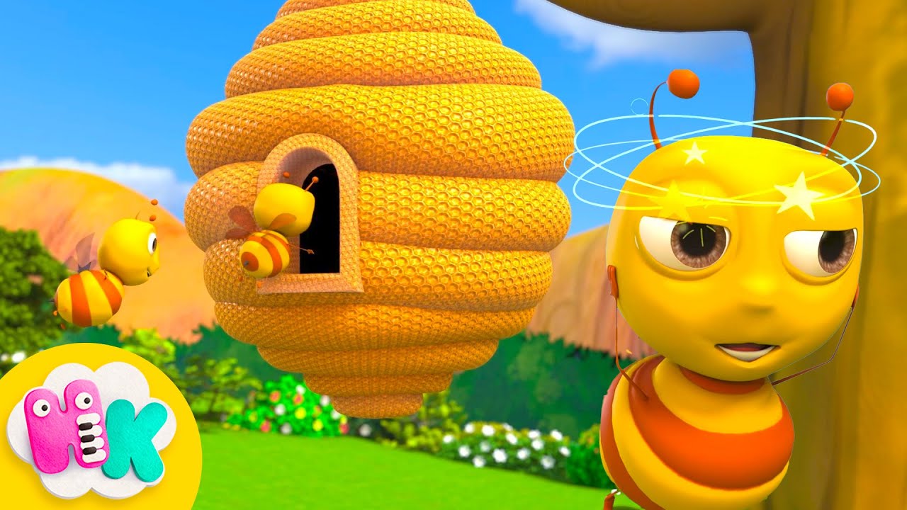 Számold meg a méheket! 🐝 Számoló Dal 1, 2, 3, 4, 5 | Gyerekdalok | HeyKids Magyarul