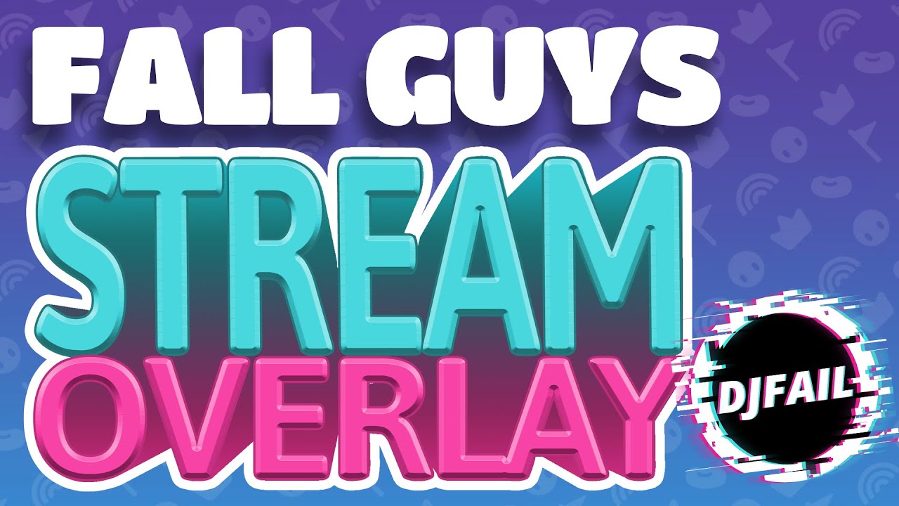 Fall Guys inspired Twitch Stream Overlay DOWNLOAD LINK IN DESCRIPTION