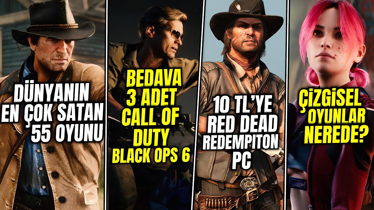 DÜNYANIN EN ÇOK SATAN 55 OYUNU / BEDAVA 3 TANE COD BLACK OPS 6 / ÇİZGİSEL OYUNLAR NEREDE?