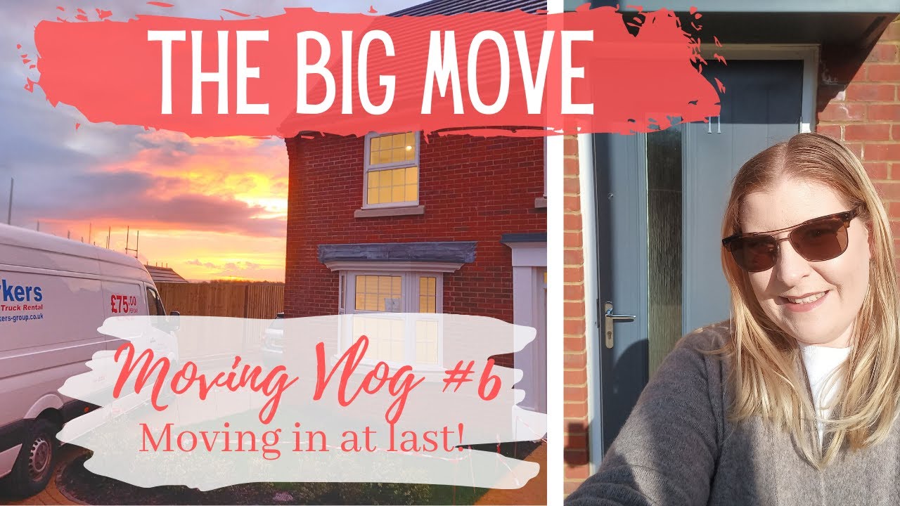 Moving Vlog #6 | We move, the pets come home & a snow day | UK New Build-David Wilson Homes Avondale