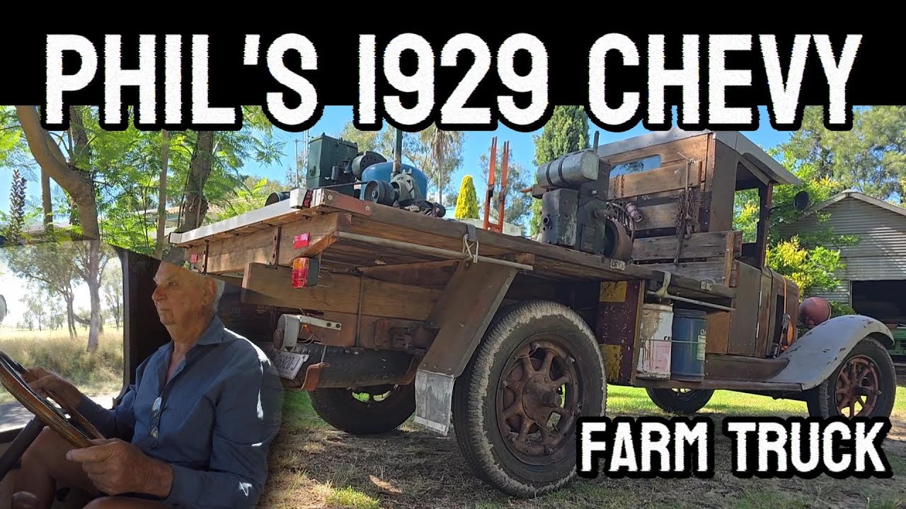 Phil's 1929 Chevy Truck, Awesome old farm truck, Stovebolt 6 cylinder, Chevrolet.