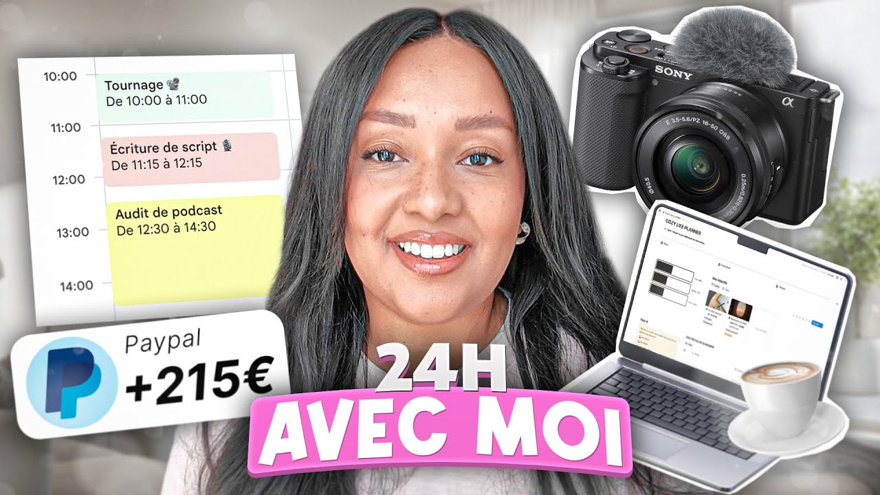24h dans ma vie de cr&eacute;atrice de contenu (pas connue) &ndash; Organisation, revenus & r&eacute;alit&eacute;s ✨