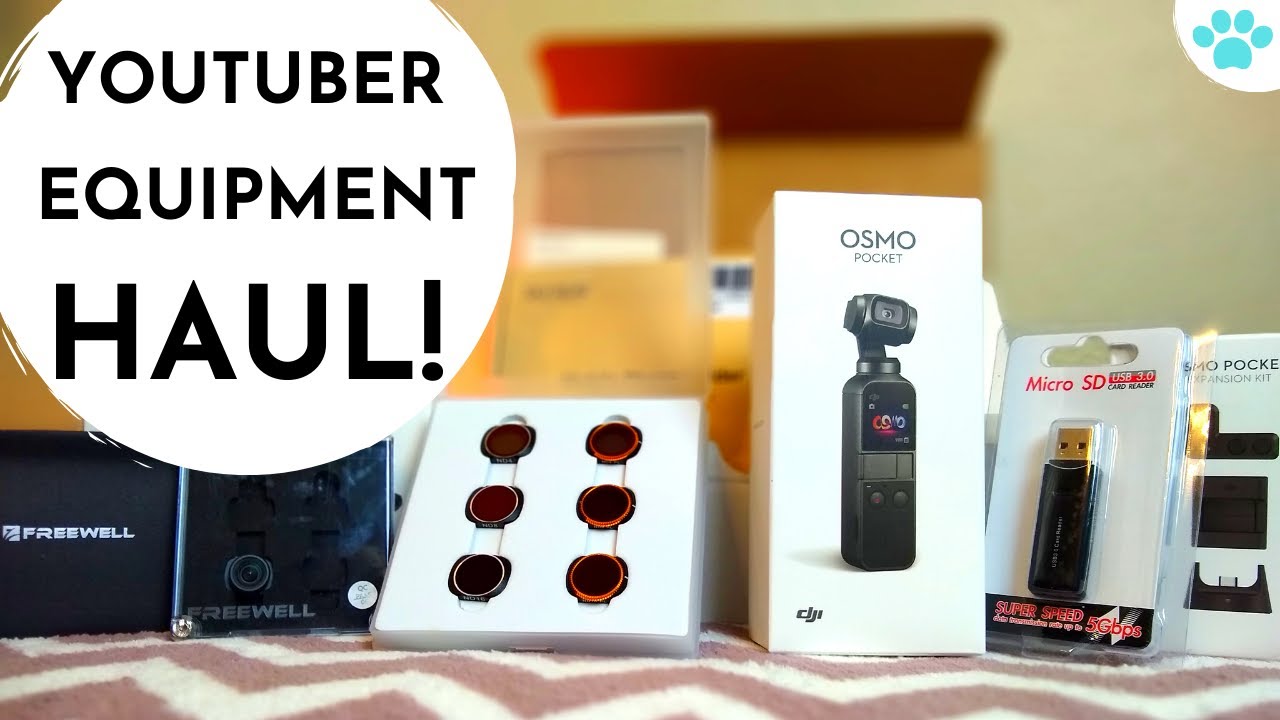 DJI OSMO POCKET w/ accessories and lighting UNBOXING!~is it worth the hype? #youtuber