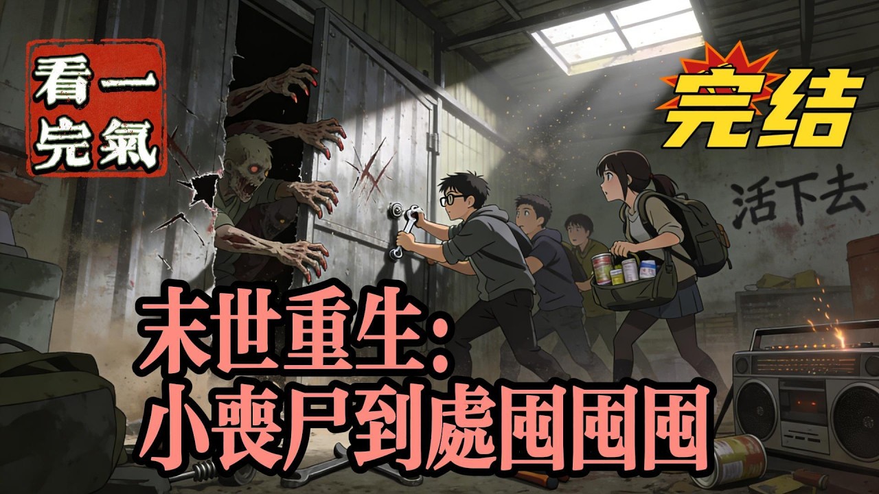 💥💥💥完结！《末世：小丧尸到处囤囤囤》末世来了不要慌，秋白芷是一只异能丧尸，优势在她。手握空间，被熊猫、东北虎和白鹤养着，整天收收物资，生活逍遥自在！#末世#丧尸  #漫画解说#穿越#有声漫画#爽文