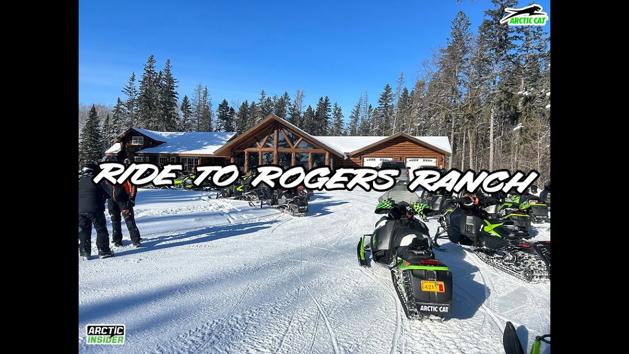 Поездка на ранчо Роджерса Скимса для интервью и обсуждений снегоходов Arctic Cat.