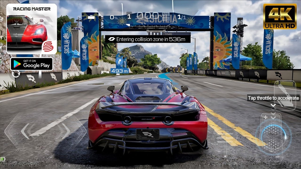 Racing Master Android Gameplay 4k Max Graphics McLaren 720s Coupe🔥