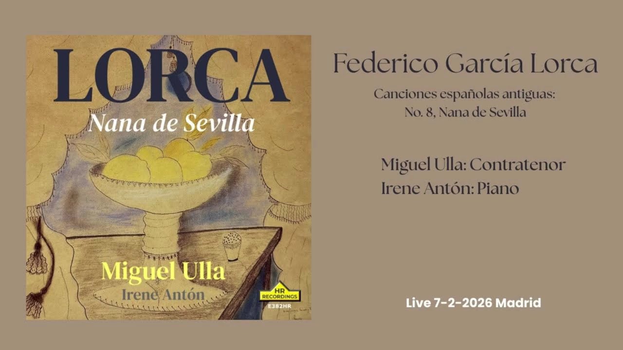 F.G. Lorca: Canciones espanolas antiguas: No. 8,