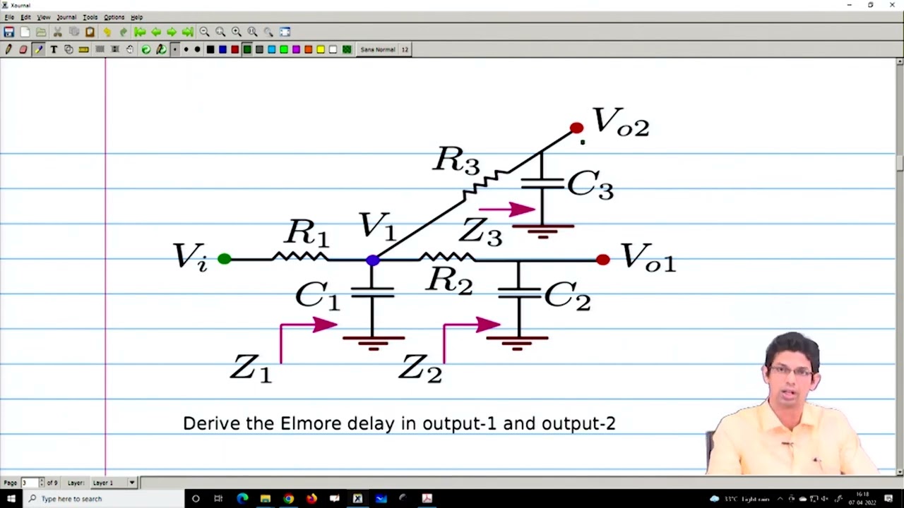 Lecture 05 : Elmore Delay In Branched RC Interconnects