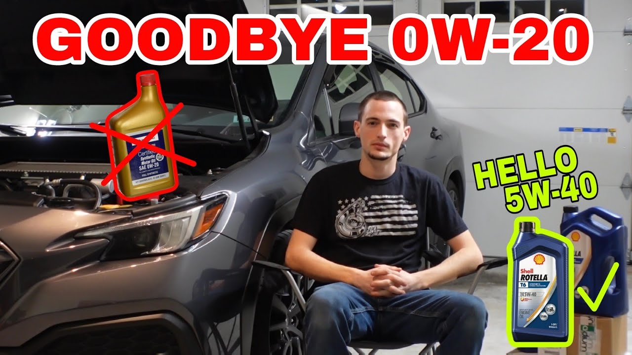 Ditching 0W-20 Oil In The 22 WRX