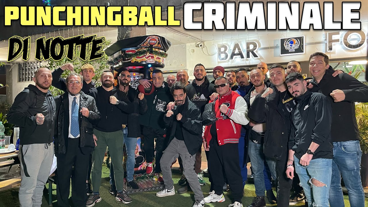 Punchingball criminale sfida notturna al pugno più forte