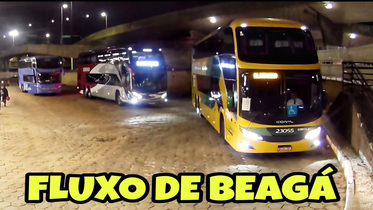 FLUXO de ÔNIBUS RODOVIÁRIA de BELO HORIZONTE | COMIL GONTIJO DOMINADO 