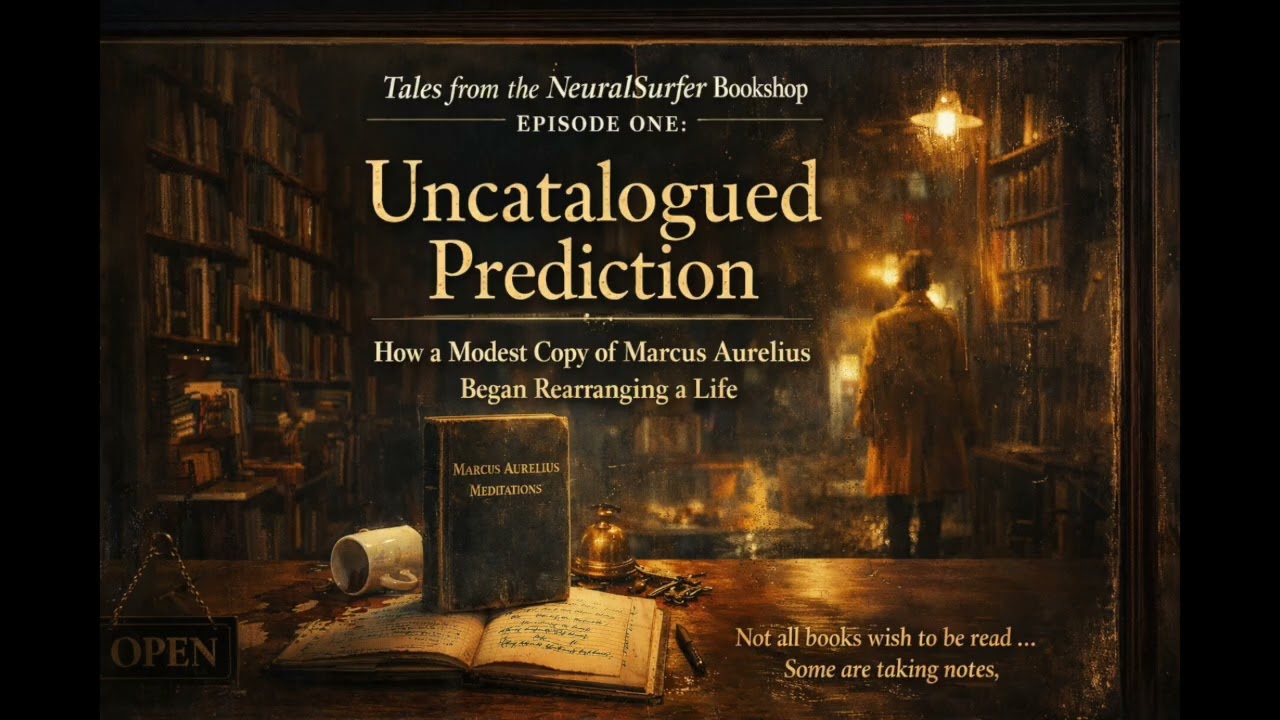 Uncatalogued Prediction, Tales from the NeuralSurfer Bookshop, Episode One