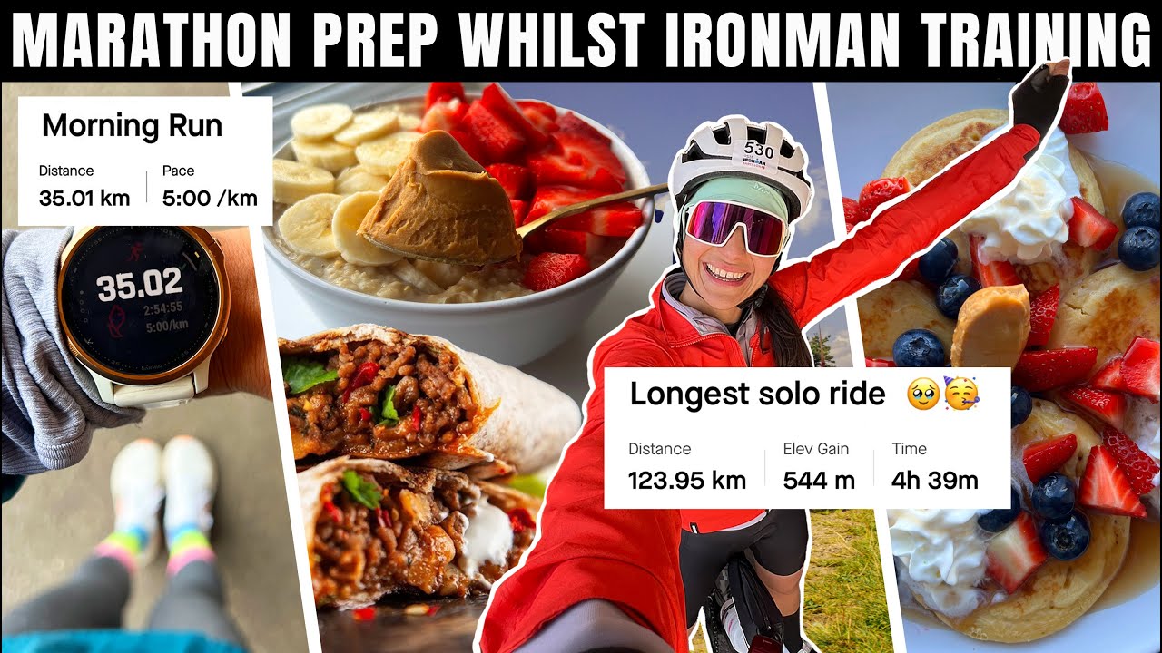 Ironman training whilst preparing for London Marathon *spend a full weekend with me*