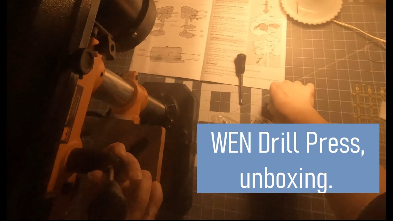 Unboxing the WEN Drill Press. #nomusic #notalking #woodworking #budgettools #nightshift #woodshop