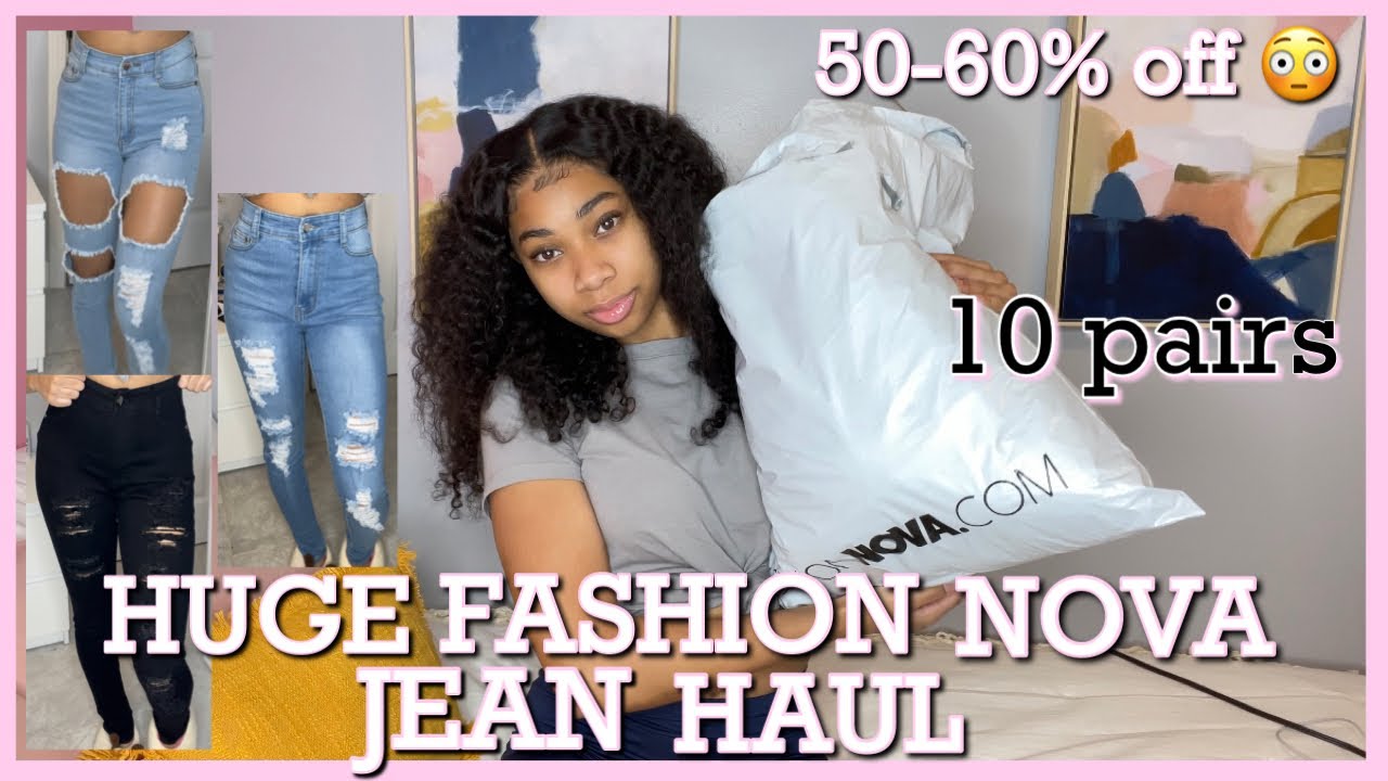 HUGE BACK TO SCHOOL FASHION NOVA JEAN HAUL | * SIZE 3/4* // Mya Monét