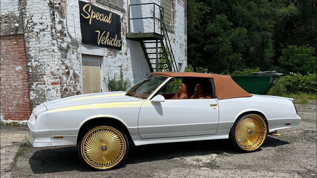 Crazy Outrageous Convertible Monte Carlo SS on All Gold 26” Staggered Dub Diragio’s