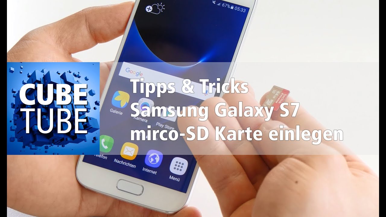 Samsung Galaxy S7 Speicherkarte einlegen