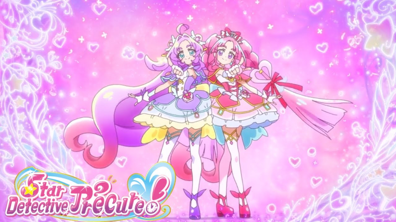 Star Detective Precure - Cure Answer +  Cure Mystique duo transformation 💜❤️