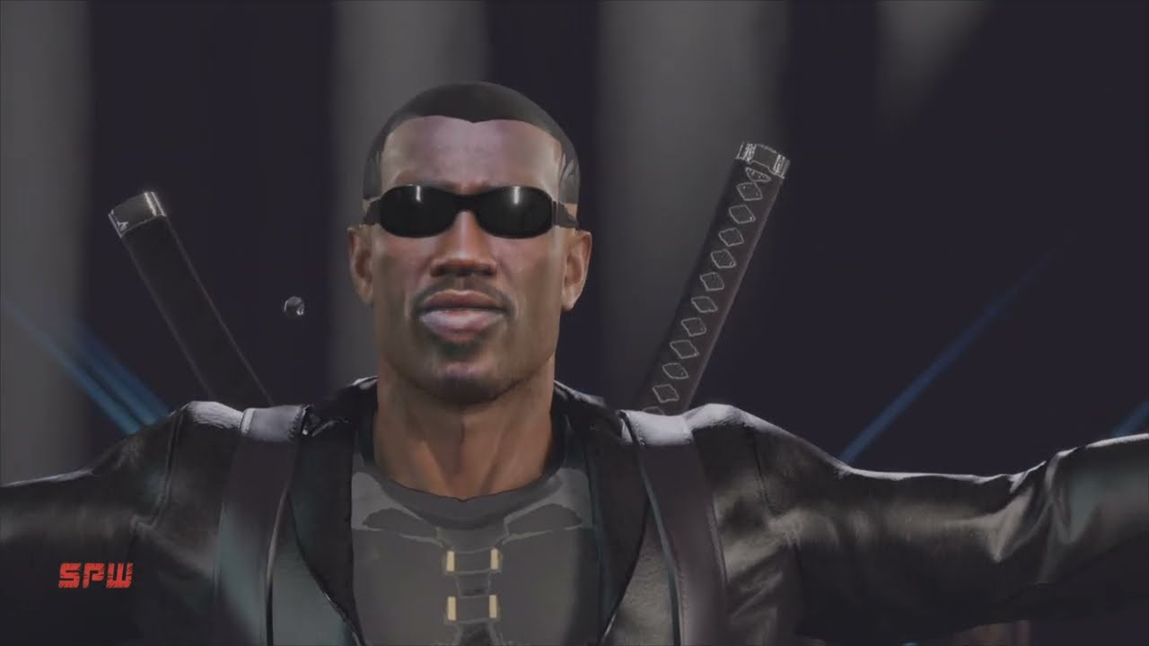 Blade VS Black Panther - Super Powered Wrestling