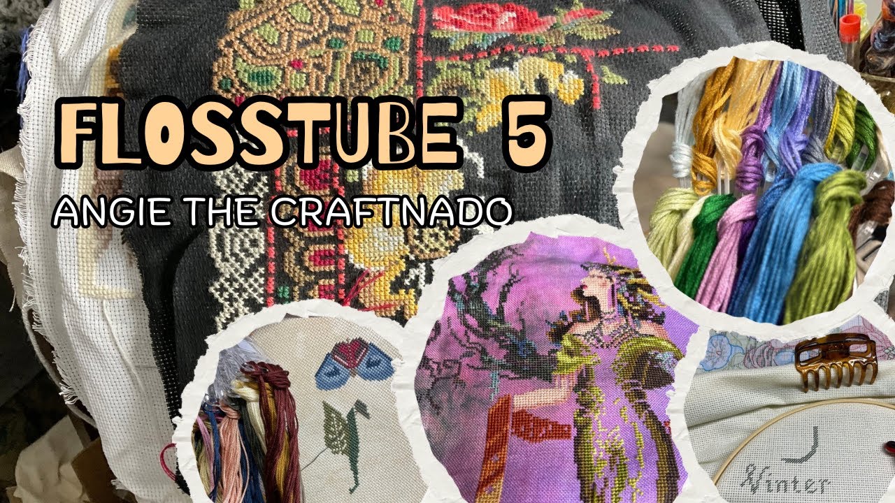 Flosstube #5 - Guess What I Got? Also WIPs and New Starts #flosstube #crossstitch