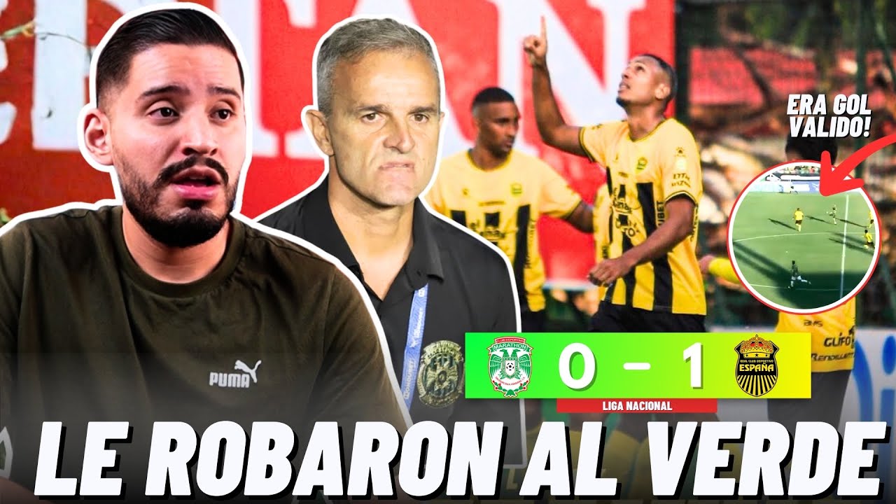 🚨TERRIBLE ROBO: REAL ESPAÑA VENCIÓ A MARATHÓN CON MUCHA POLÉMICA | REACCIÓN AL 0-1🔥